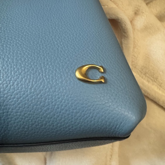 NWT Coach Lana Polished Pebble Leather Shoulder Bag 23 - Picture 2 of 4